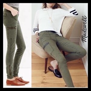 NWT Madewell Army Green Skinny Cargo Pants